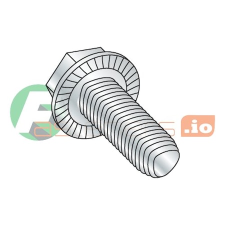 Newport Fasteners Thread Forming Screw, 1/4"-20 x 2 1/2 in, Zinc Plated Steel Hex Head Hex Drive, 500 PK 204111